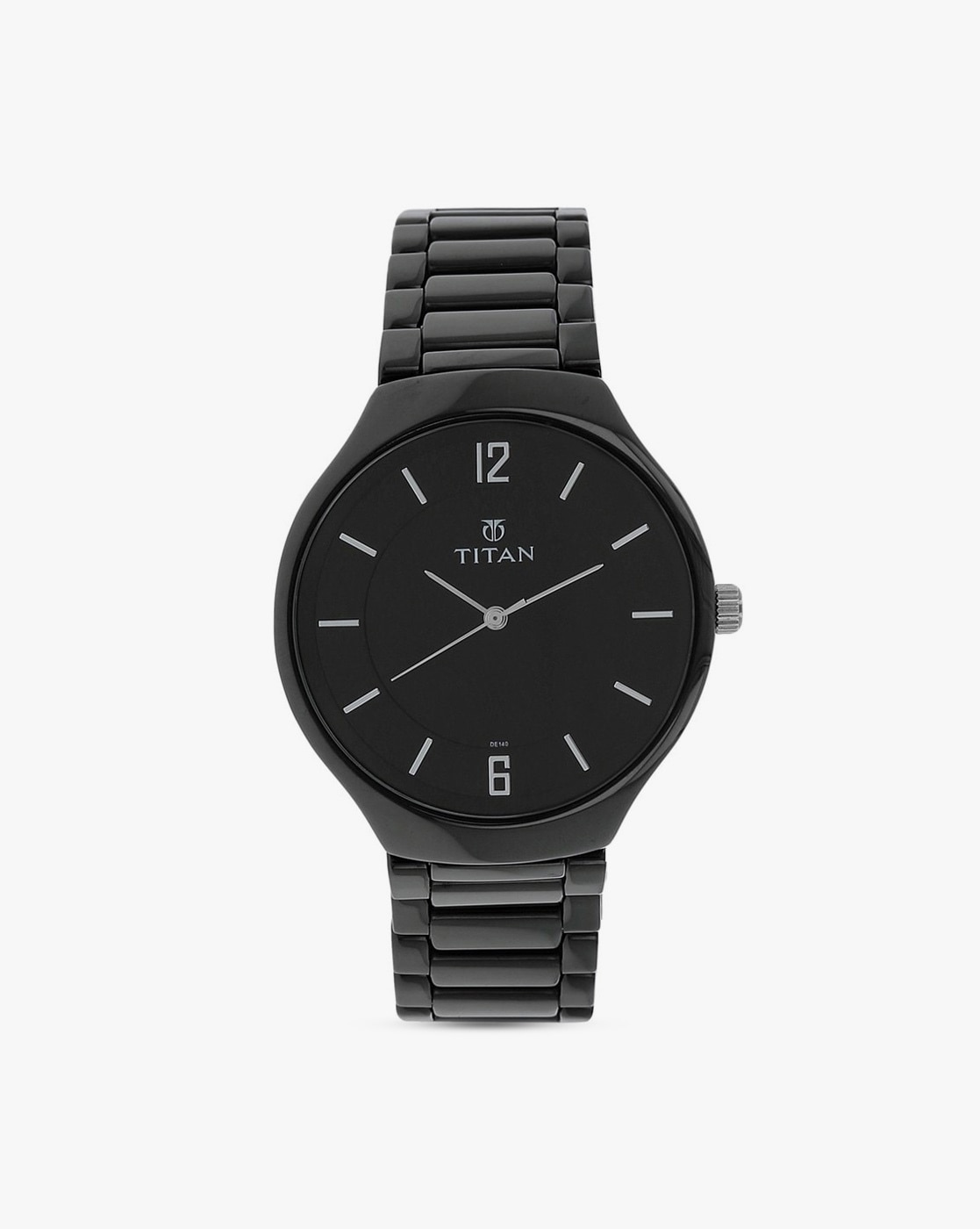 Titan black stainless outlet steel watches