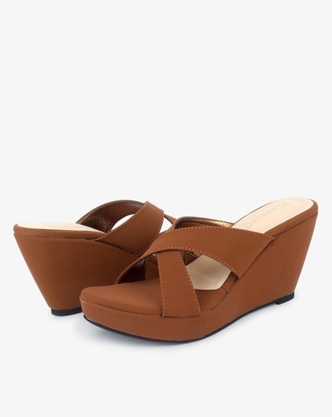 Cross best sale strap wedges