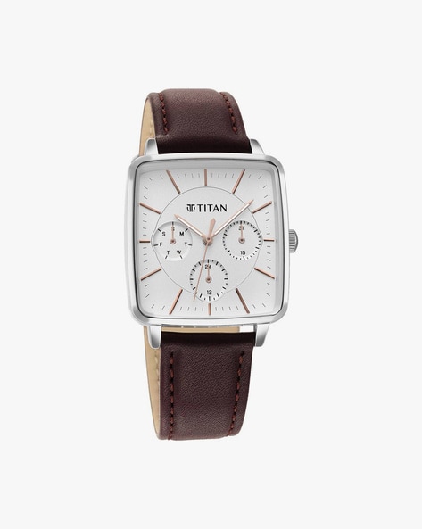 Titan wrist outlet watch leather belt