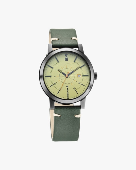 Fastrack green outlet strap watch