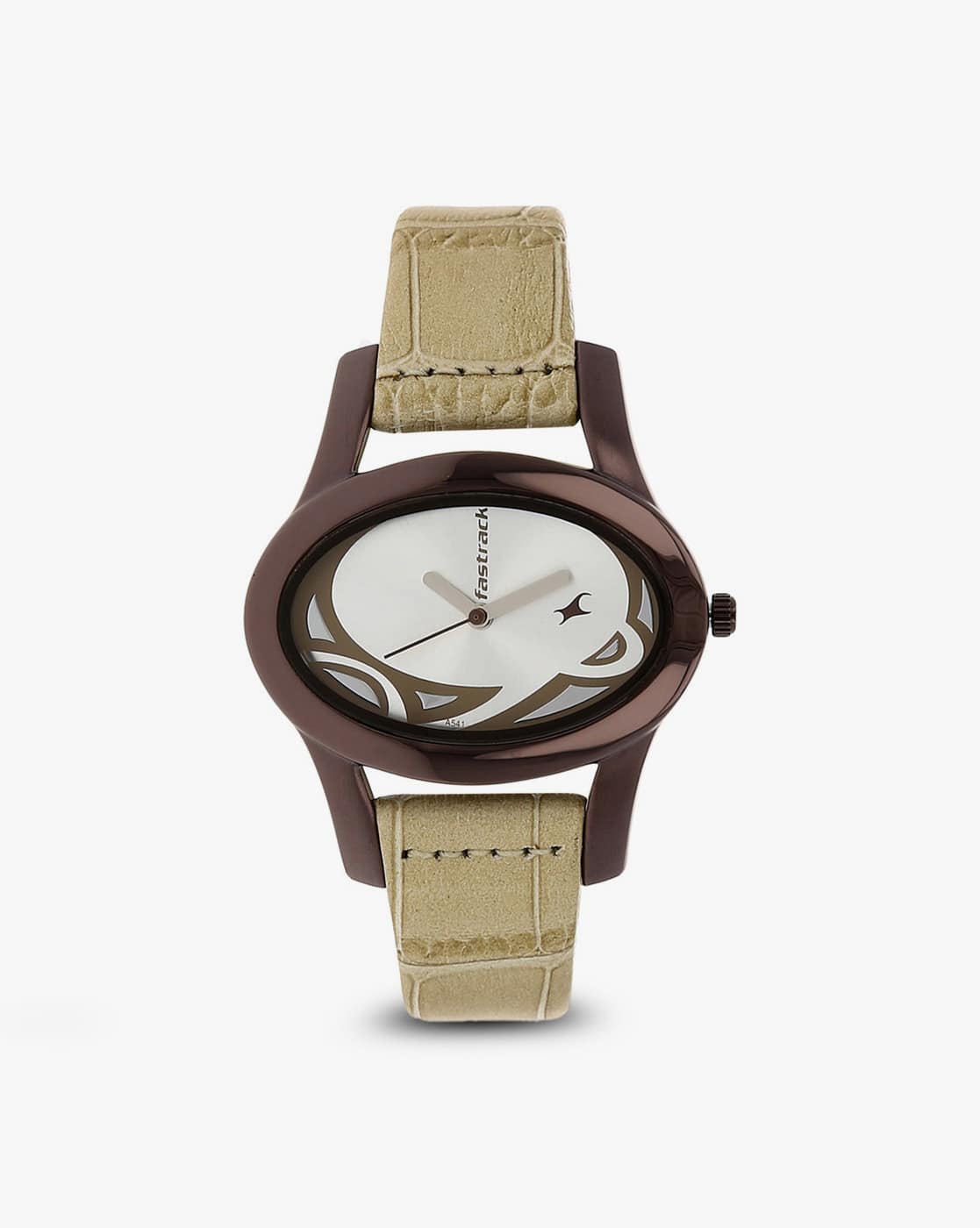 Women NP9732QL01 Analogue Watch with Croc-Embossed Strap