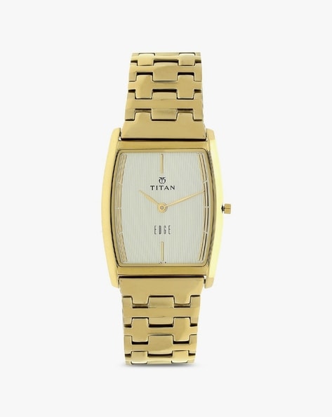 Titan slim sale gold watch