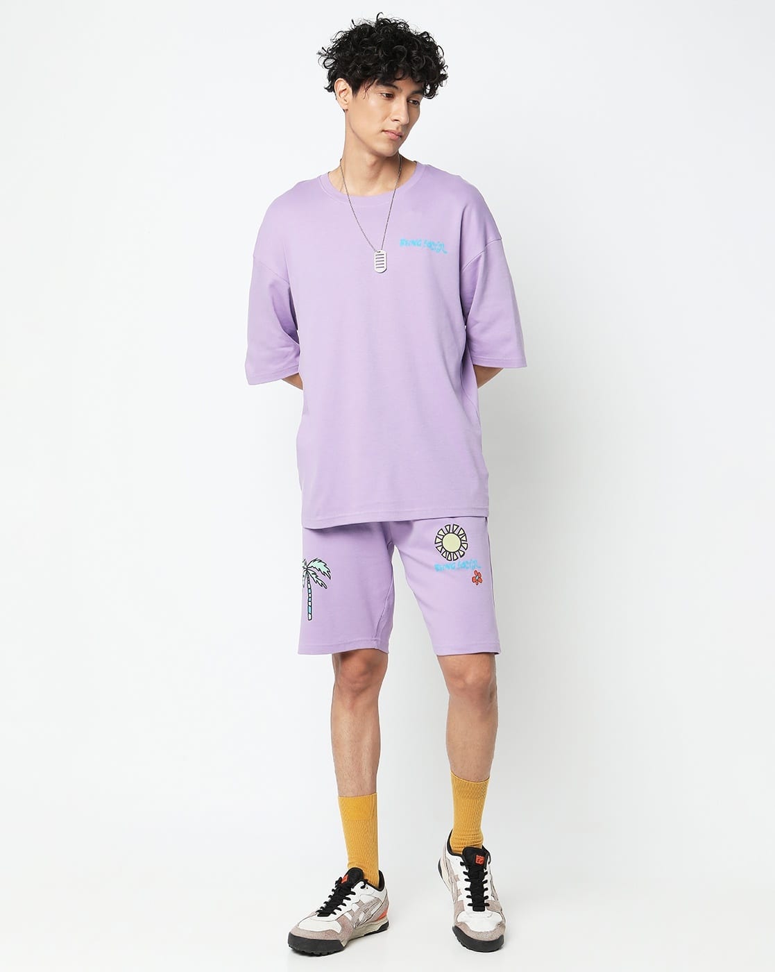 Buy Lavender Co-ord Sets for Men by 7shores Online | Ajio.com
