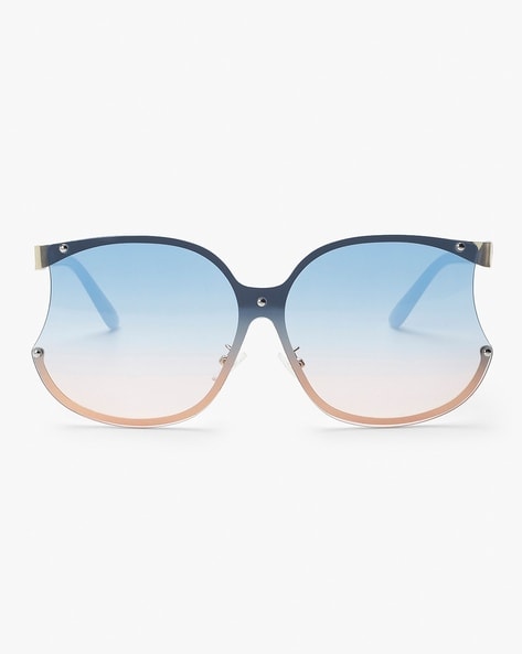 Oversized store blue sunglasses