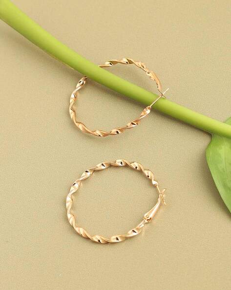 Large Gold Earrings 14k / Chunky Twisted Hoop Earrings / Gold Thick Hoops /  Gold Statement Earrings / Bold Hoop Earrings / Gift for Her - Etsy