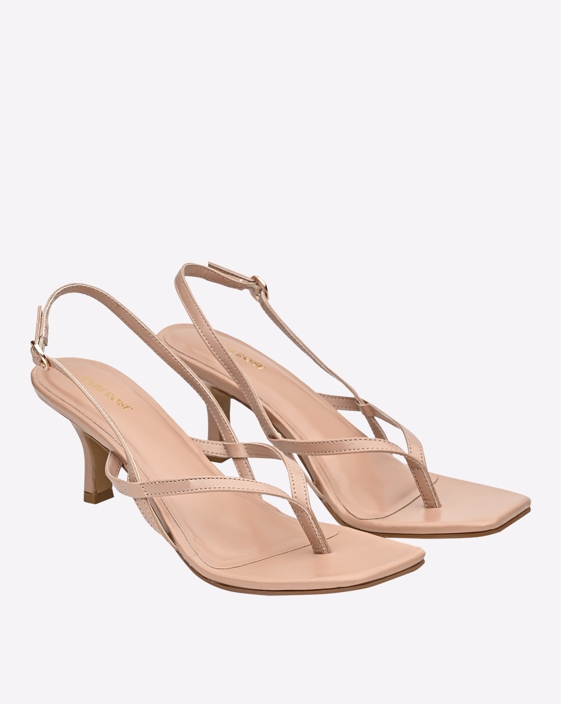 Nude two clearance strap heels