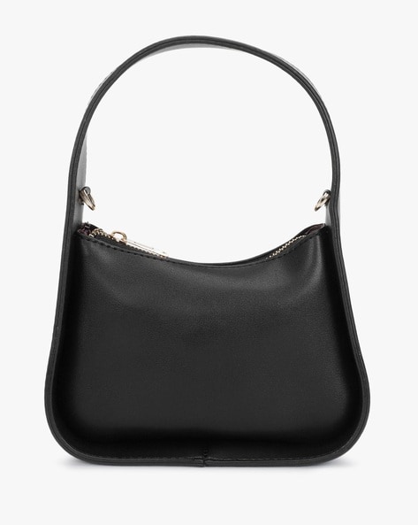 Black shoulder hotsell bag with zip