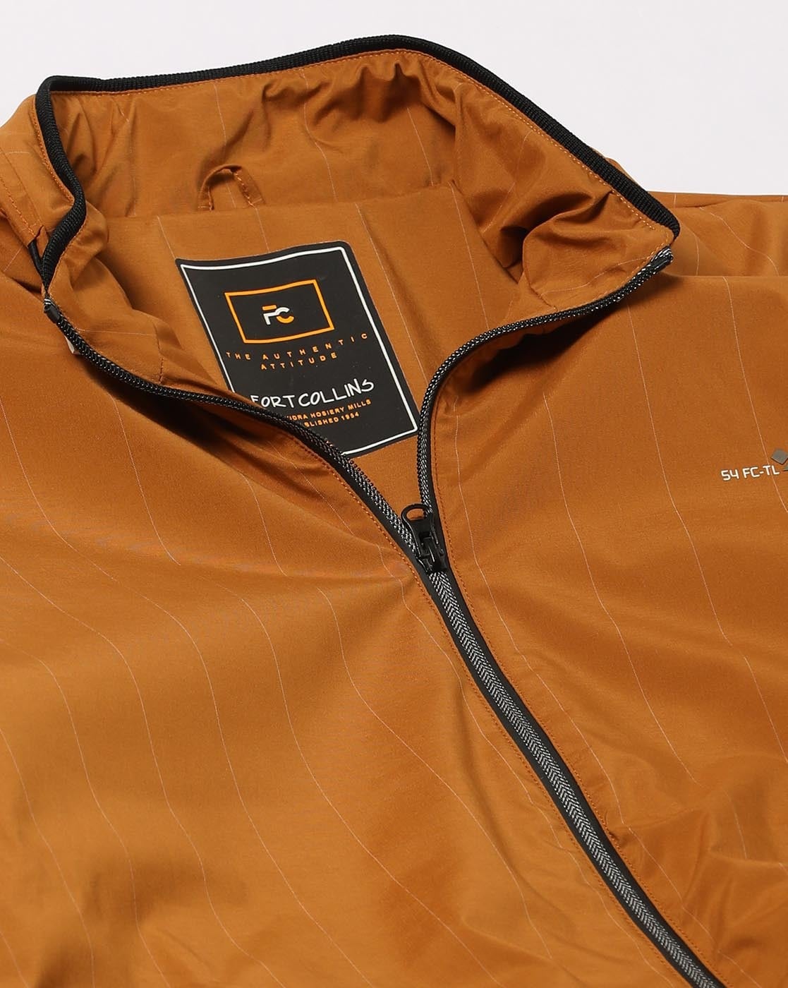 Fort Collins Lightweight Zip-Front Hooded Bomber Jacket For Women (Orange, L)