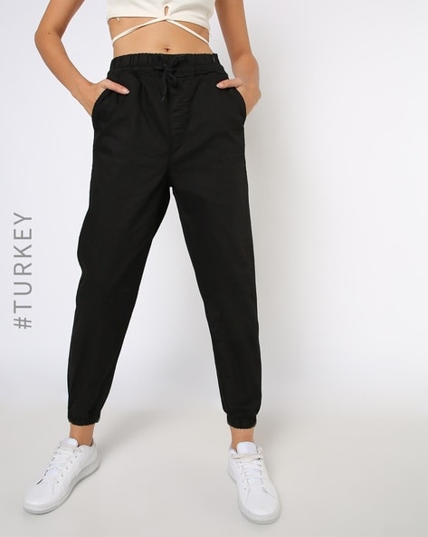 Buy Black Track Pants for Women by Barrels And Oil Online