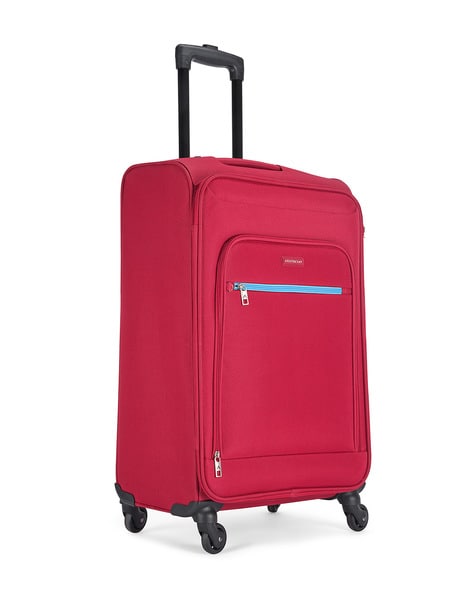 Aristocrat Striker Cabin Size Soft Luggage (55 cm) | Spacious Polyester  Trolley with 4 Wheels and
