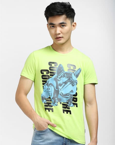 Jack & Jones Regular Fit Graphic Print Crew-Neck T-Shirt