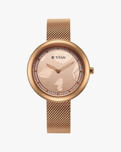 Titan rose gold online watches