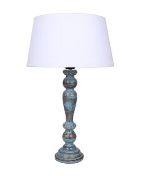 homesake Antique Wood Table Lamp with Shade-picture-50