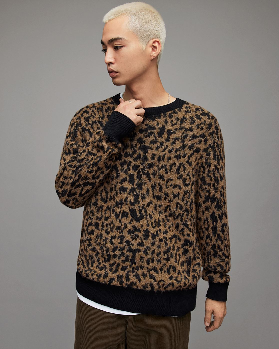 All saints retailer leopard cardigan