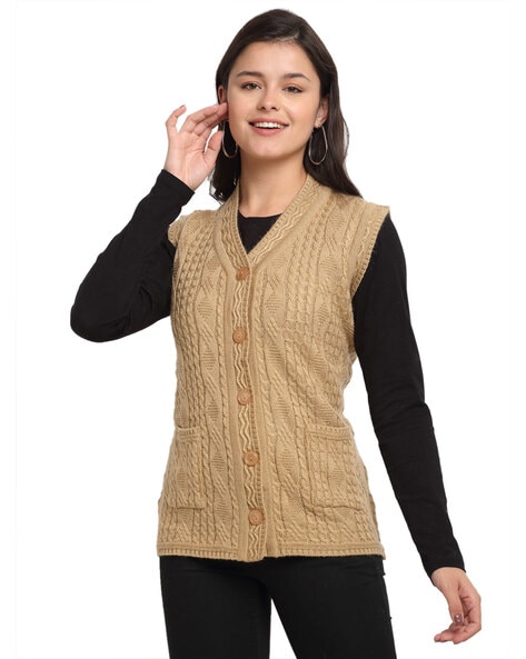 Buy Brown Sweaters & Cardigans for Women by PERFECTLINE Online