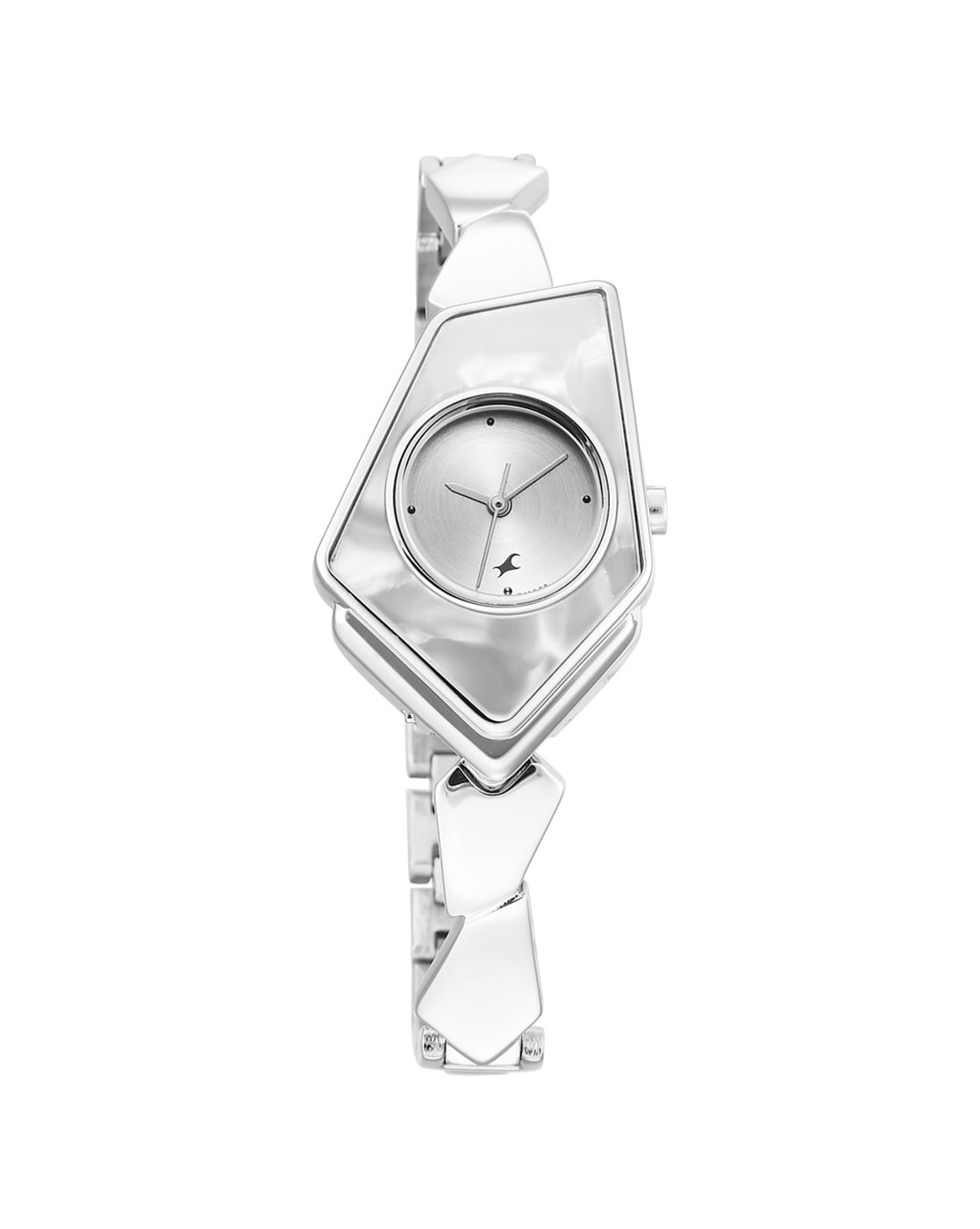 Buy Online Fastrack Quartz Analog Silver Dial Leather Strap Watch for Girls  - 2264wl01 | Titan