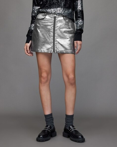 Silver metallic 2024 skirt online india