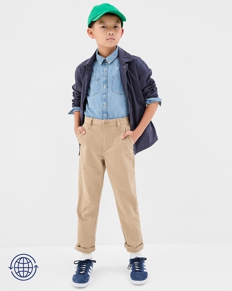Buy Tommy Hilfiger Kids Desert Sky Regular Fit Trousers Online  Tata CLiQ  Luxury