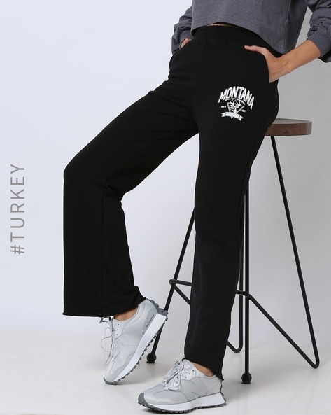 Buy Black Track Pants for Women by Barrels And Oil Online