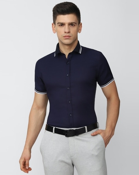 Buy Navy Blue Shirts for Men by VAN HEUSEN Online