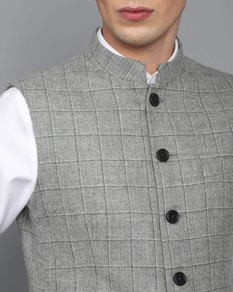 Buy Louis Philippe Grey Waistcoat Online - 259112 | Louis Philippe