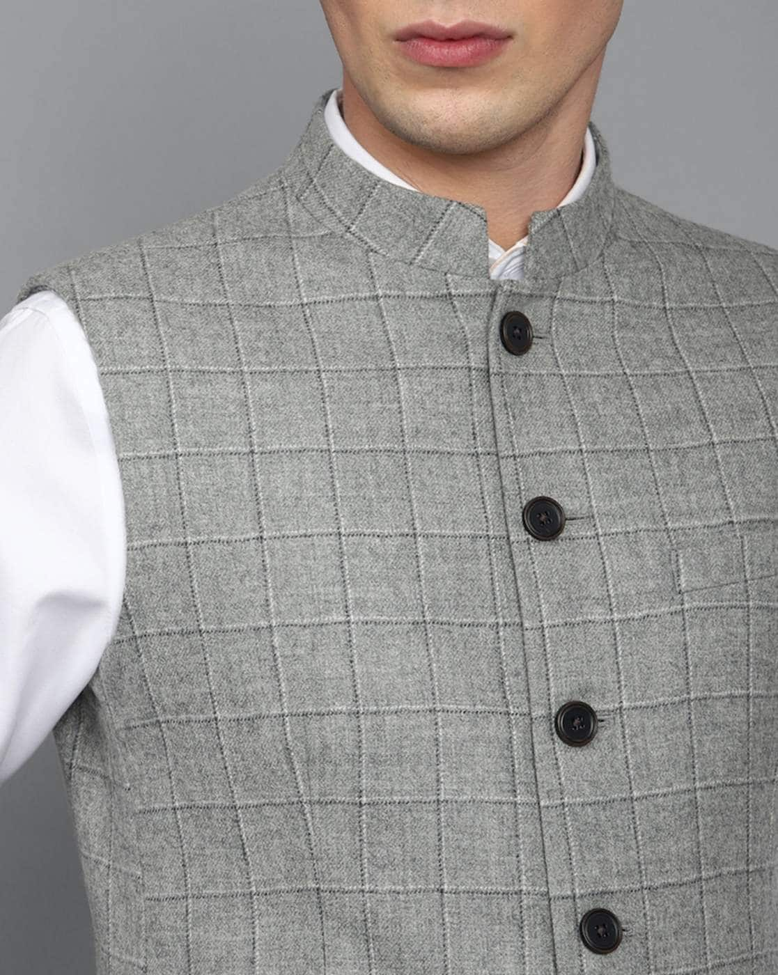 Louis Philippe Blazers, Louis Philippe Black Nehru Jacket for Men at  Louisphilippe.com