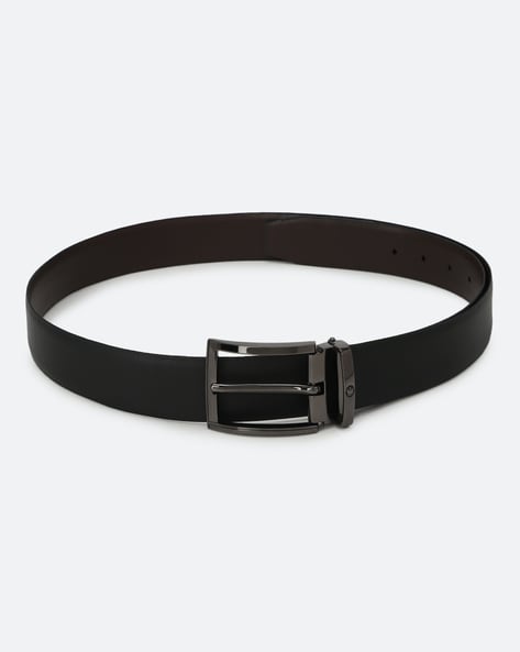 Louis Philippe Belts : Buy Louis Philippe Solid Black Belt Online