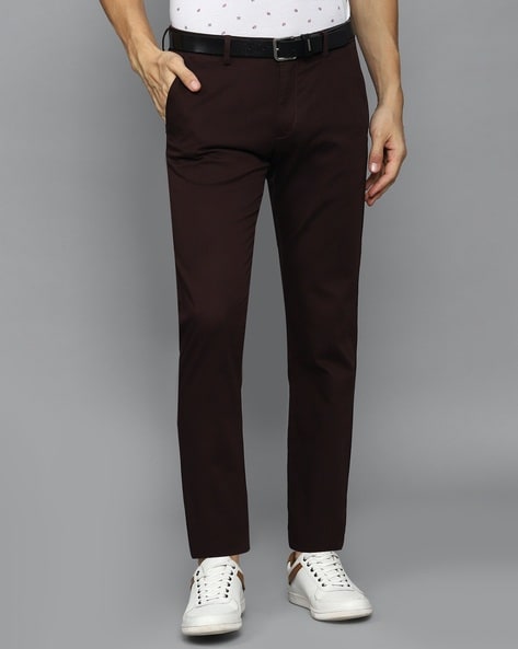 Brooklyn  Brown Cotton Lycra Trousers TR19008  Uathayam