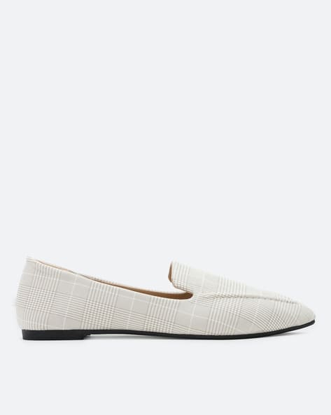 Checked Slip-On Casual Shoes - Main Image