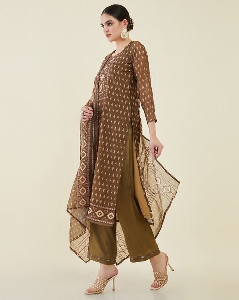 Buy Olive Green Dress Material for Women by SOCH Online