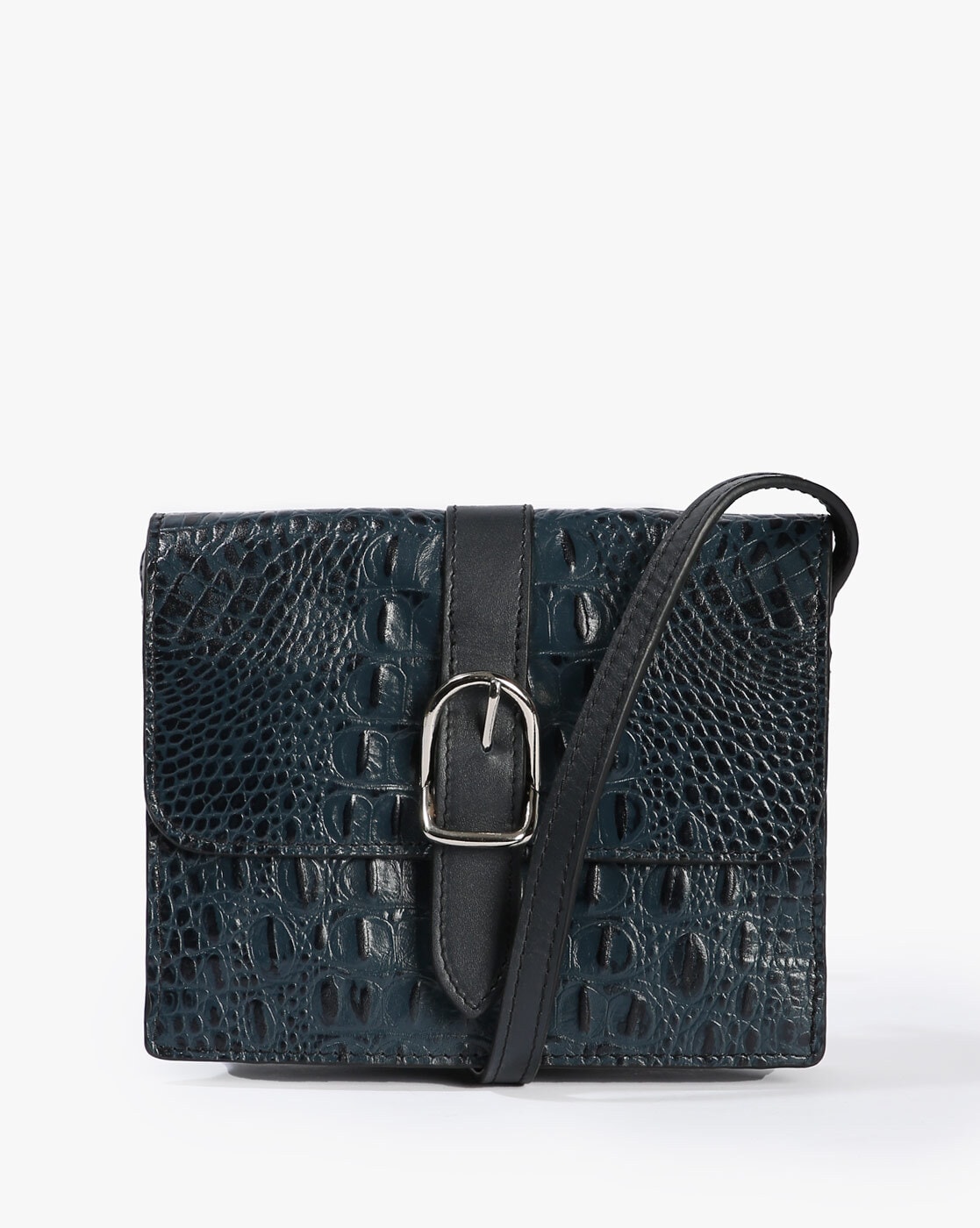 embossed leather clutch