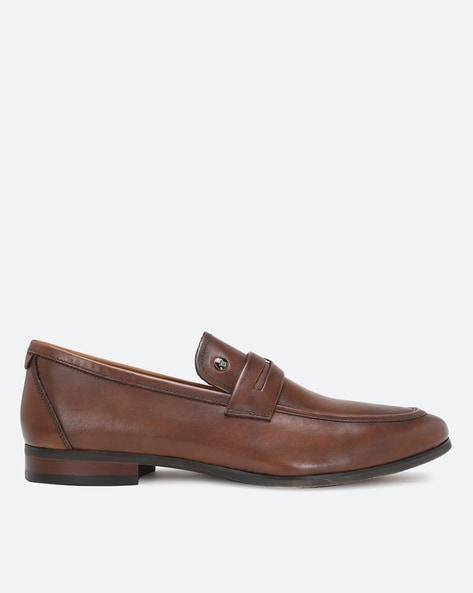 Louis Philippe Round-Toe Slip-On Casual Shoes