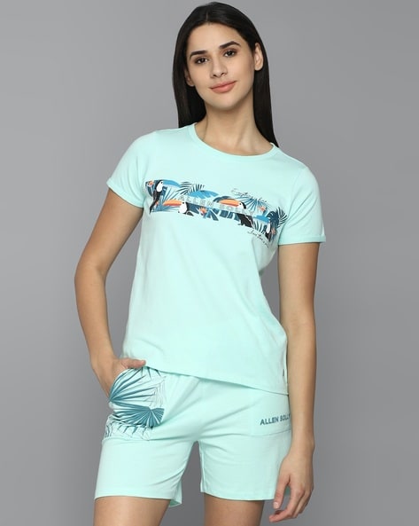 Buy Blue Night LoungeWearSets for Women by ALLEN SOLLY Online Ajio