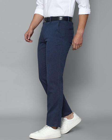 Buy Navy Trousers & Pants for Men by LOUIS PHILIPPE Online