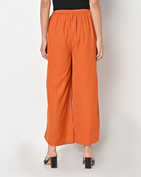 Women's Orange Trousers & Leggings