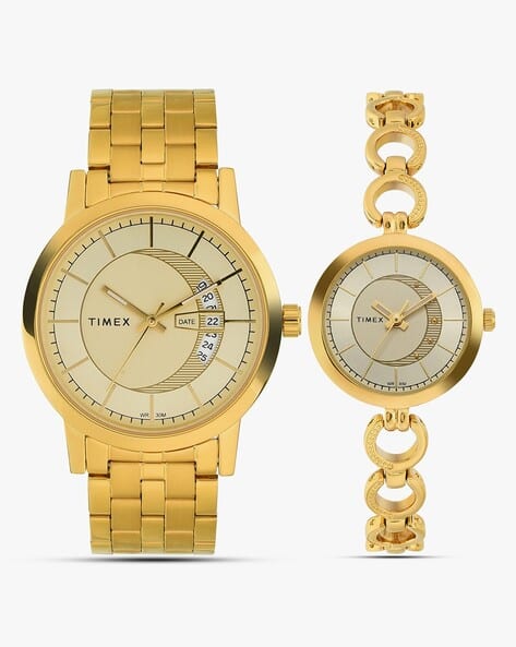 Timex TW00PR229 His & Hers Couple Analogue Watch Set