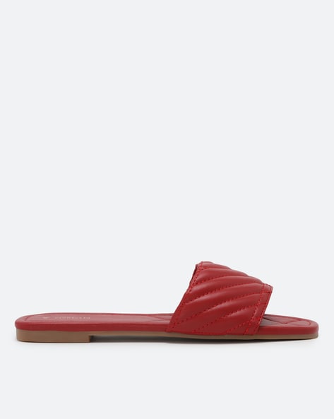 Buy Red Flat Sandals for Women by VAN HEUSEN Online Ajio