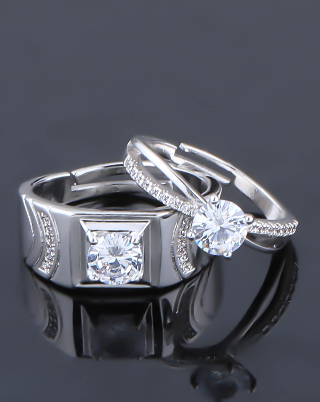 Nikayla Jewelry | Nikayla Ring Silver King Queen Luxury D3