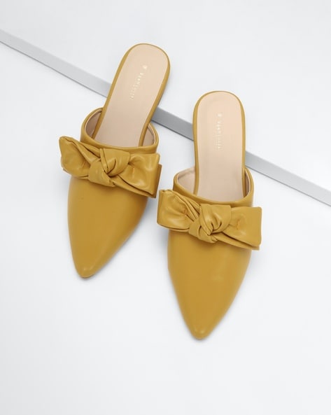 Yellow bow sale mules