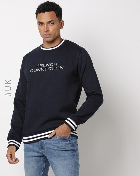 Buy Navy Blue Sweatshirt Hoodies for Men by French Connection Online Ajio