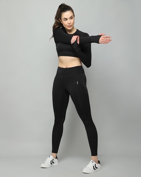 HIIT leggings with contour mesh panels in black | ASOS