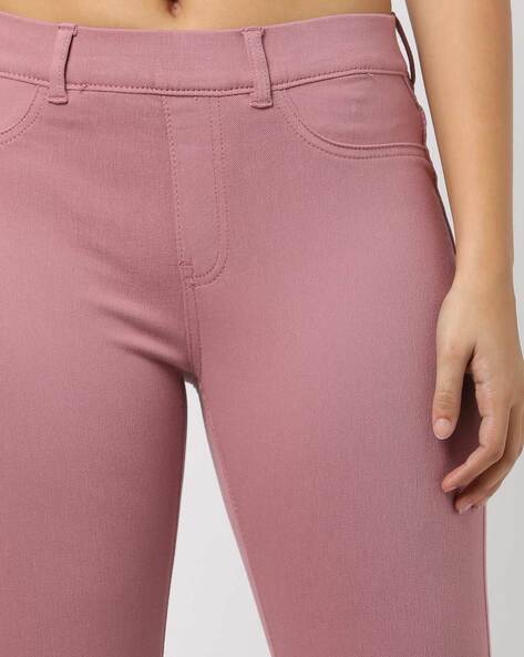 Buy Pink Trousers & Pants for Women by Fig Online