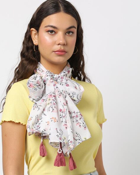 Buy White Stoles & Scarves for Women by MATCHITT Online