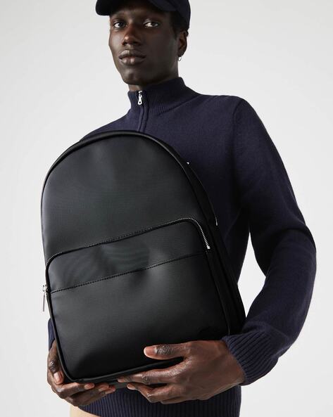 LACOSTE UNISEX BLACK BACKPACK