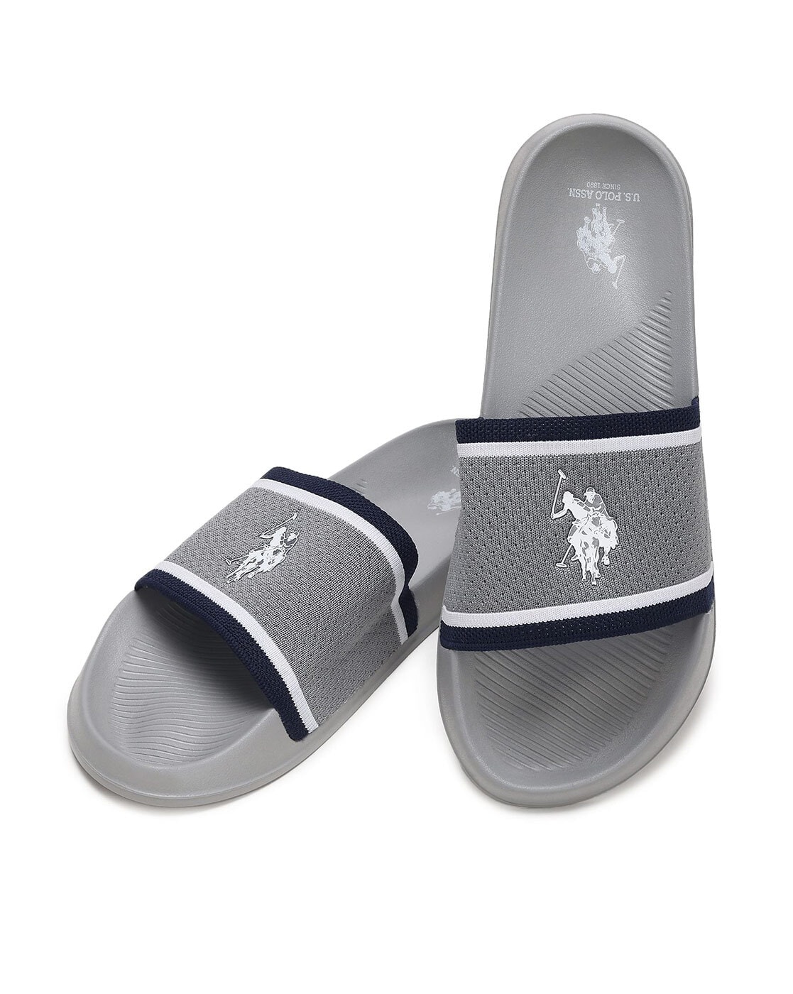 Buy Grey Flip Flop Slippers for Men by U.S. Polo Assn. Online