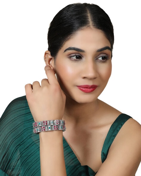 Anika Shopify Rakhi for Brother, Brass Stylish Bracelet OM Design India |  Ubuy