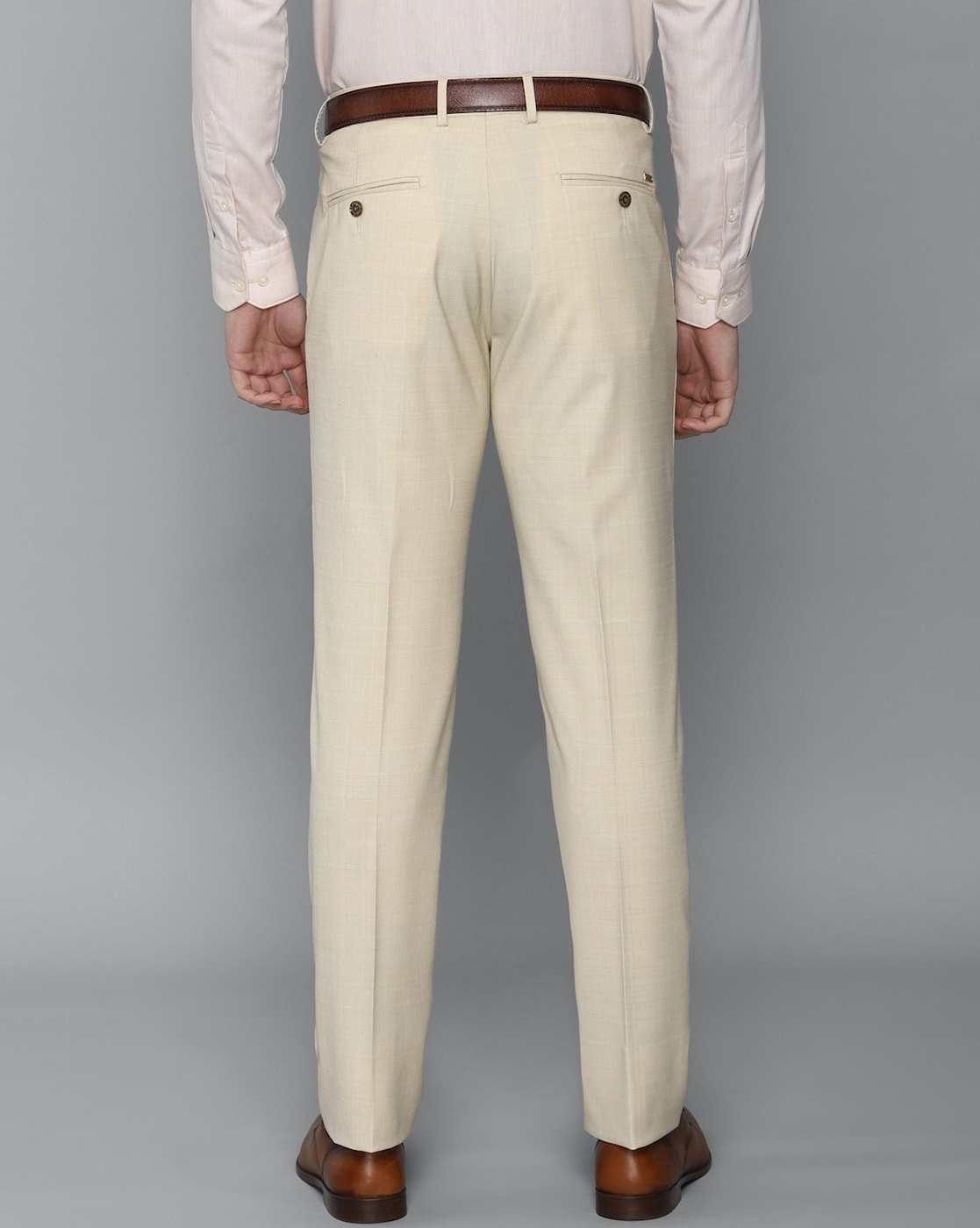 Louis Philippe Jeans Regular Fit Men Beige Trousers - Buy Louis Philippe  Jeans Regular Fit Men Beige Trousers Online at Best Prices in India