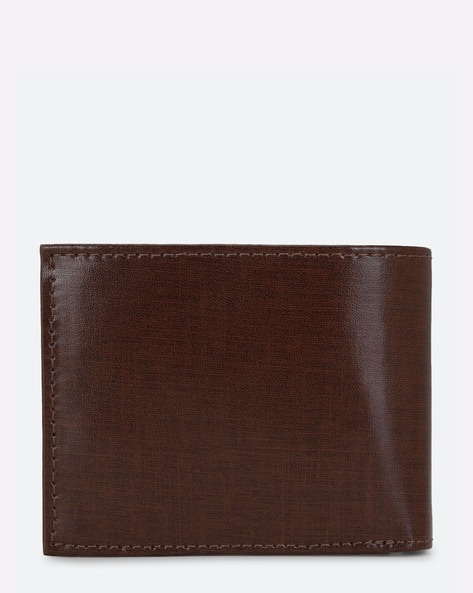 Men's Louis Philippe Leather Wallet Brown Bi-Fold