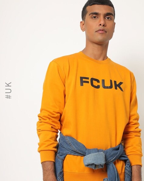 Buy Yellow Sweatshirt & Hoodies for Men by French Connection