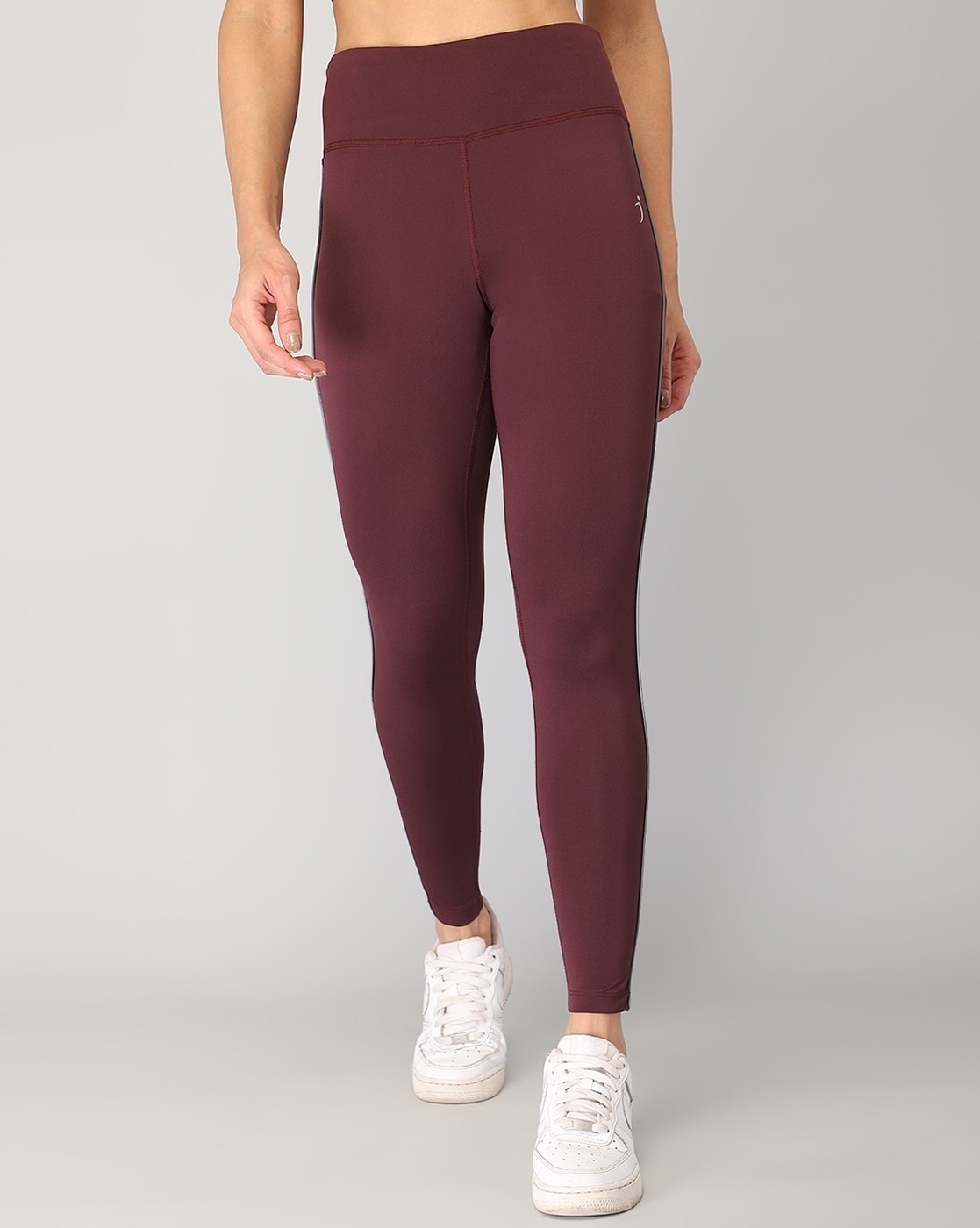 Sports Leggings with Reflective Piping